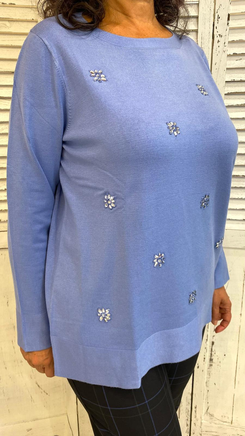 Maglia Fiori Ricamati by Luisa Viola