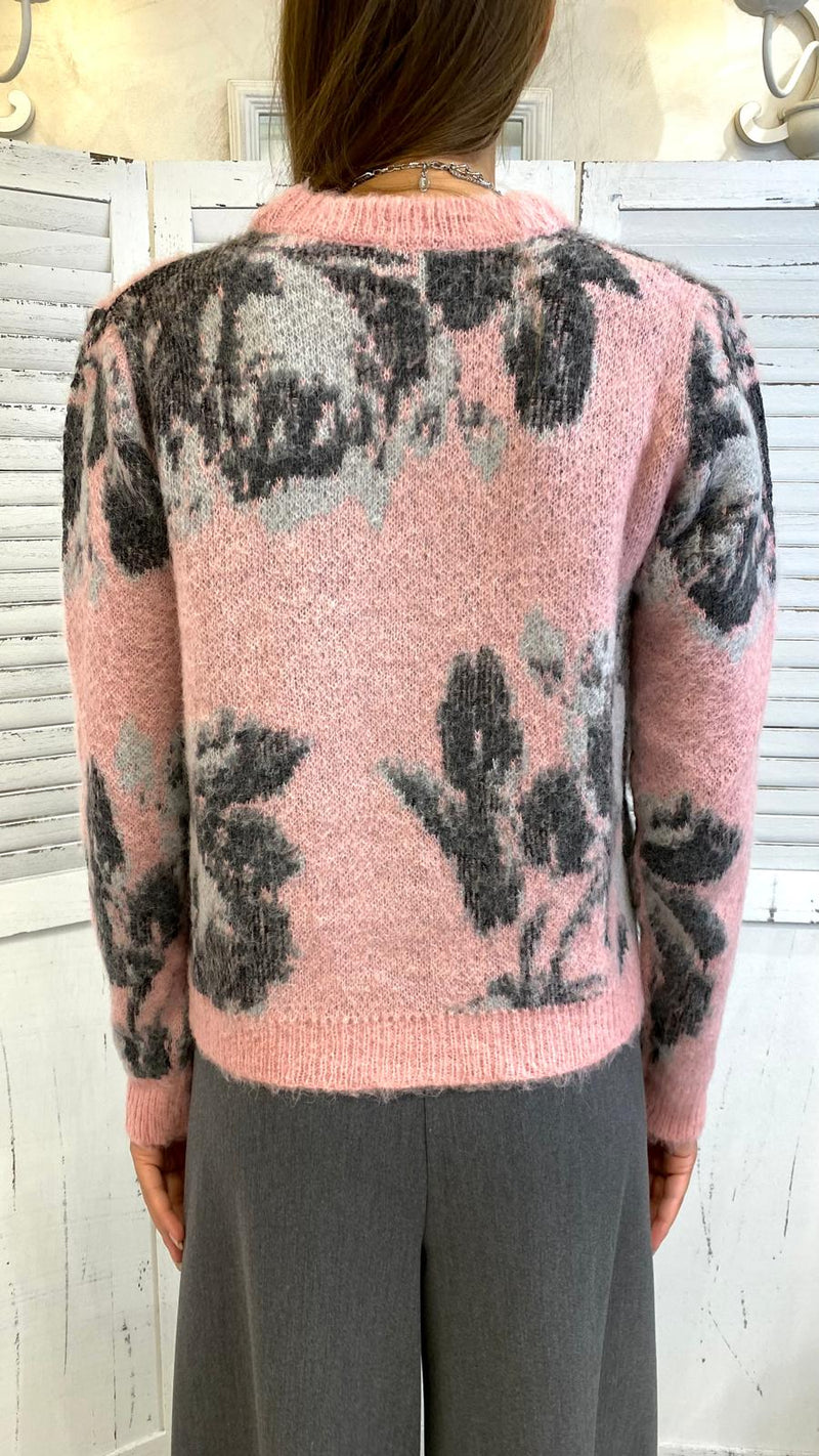 Cardigan Jacquard Rose by NOsecrets